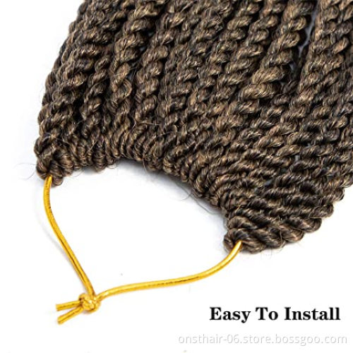Senegalese Twist Hair Synthetic Hair Extension Crochet Braids 29 Colors Braid Twsits For Black Women Braiding Hair Extensions